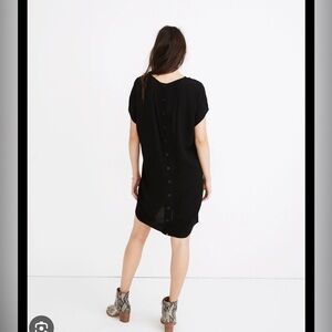Madewell - crewneck button back easy dress - sz L